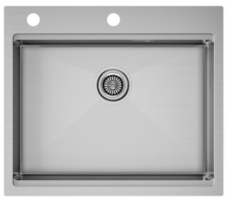 Мойка кухонная Paulmark Kroner-Pro PM705951-BS брашированная нержавеющая сталь